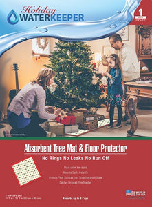 Holiday Waterkeeper Absorbent Tree Mat & Floor Protector 1 Pack